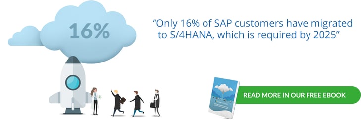 16% of sAP customers migrated to s/4HANA