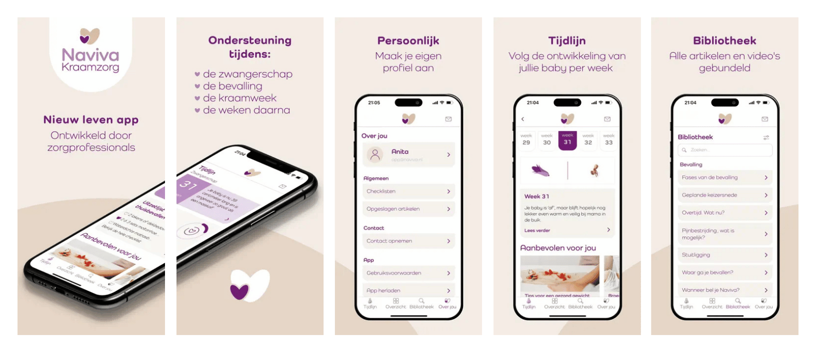 Nieuw Leven App Screens